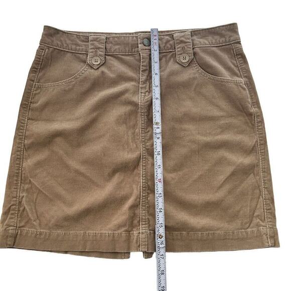 Old Navy Women's Classic Flannel Corcory Skirt Size 4 Tan 4 Pockets See Photos - Picture 8 of 8